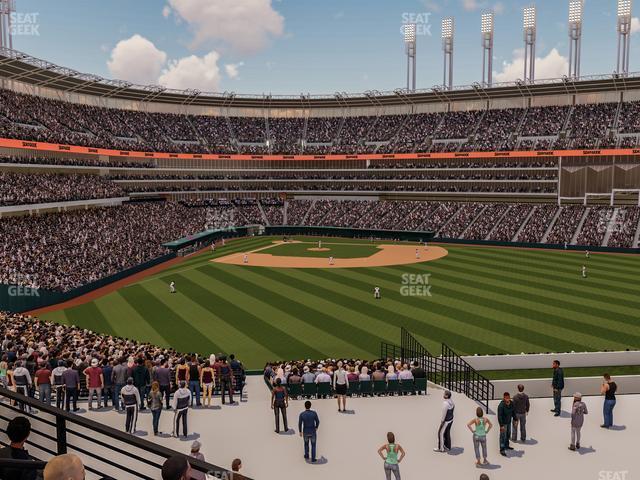 Seating view for Progressive Field Section 303