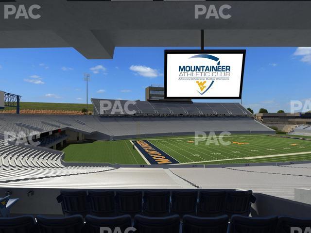 Seating view for Mountaineer Field at Milan Puskar Stadium Section Field Box 3