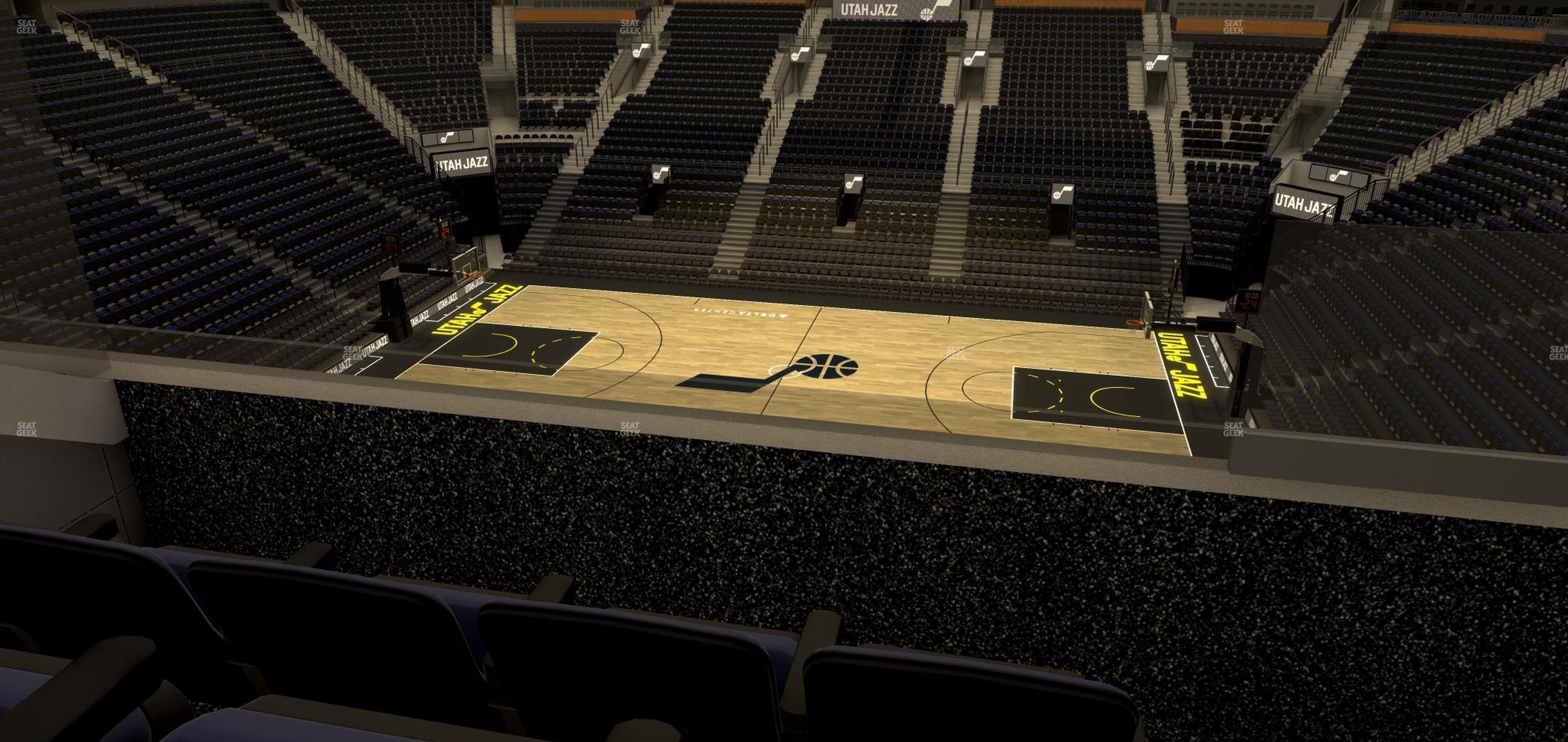 Seating view for Delta Center Section Suite 24