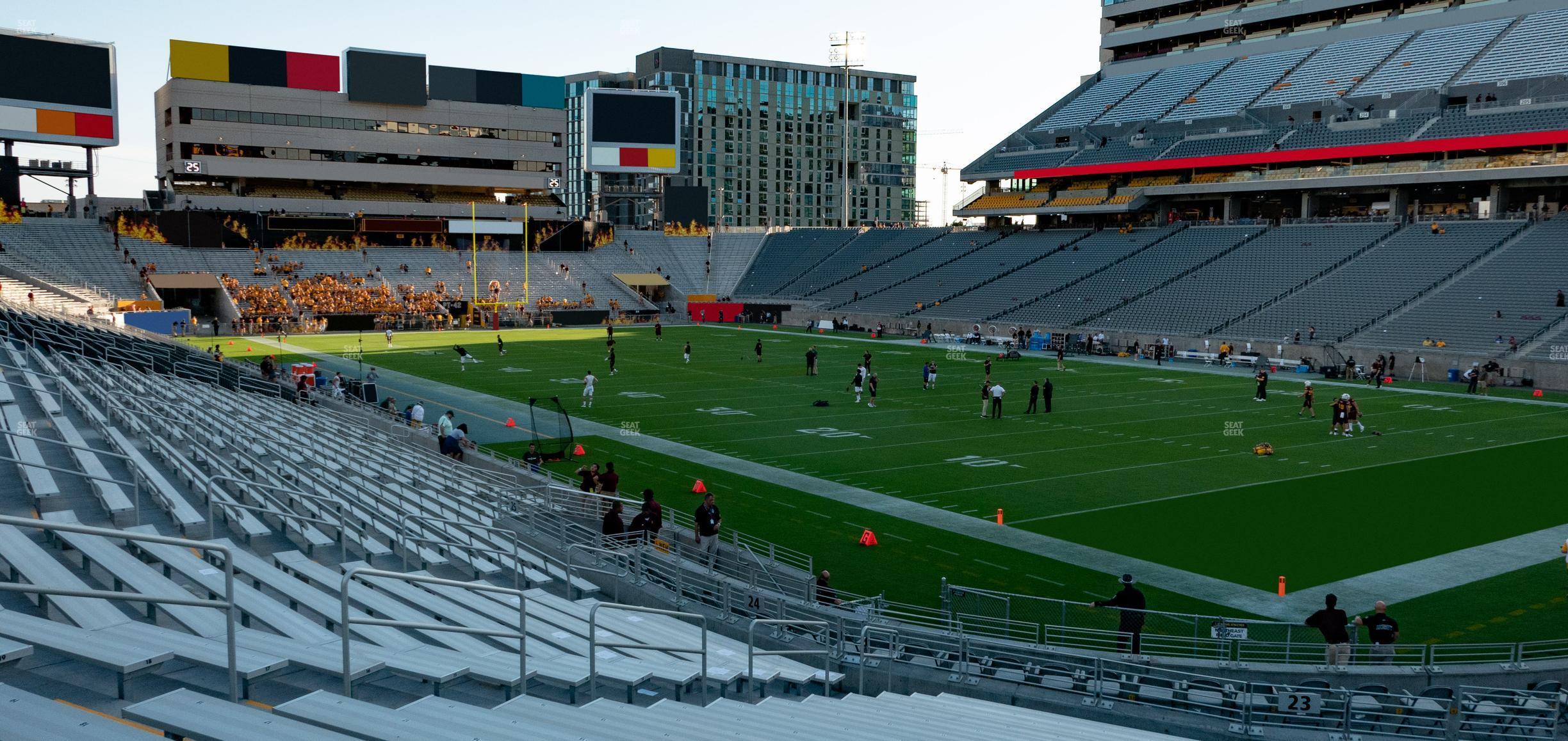 Seating view for Mountain America Stadium Section 23