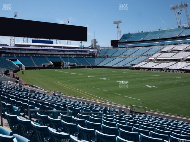 Seating view for EverBank Stadium Section 130