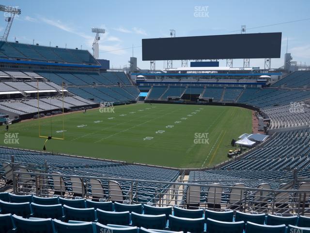 Seating view for EverBank Stadium Section 220