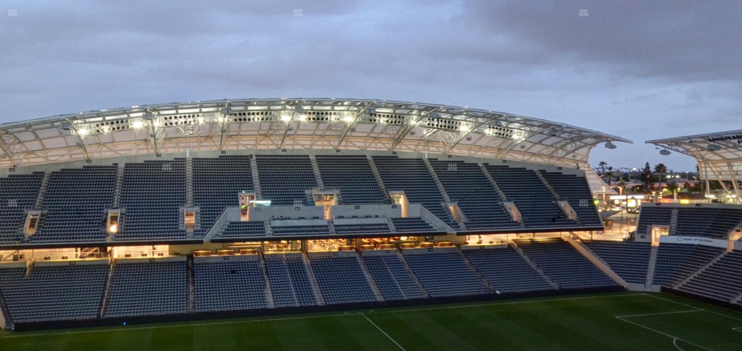 Seating view for BMO Stadium Section Sunset Deck Suite 9