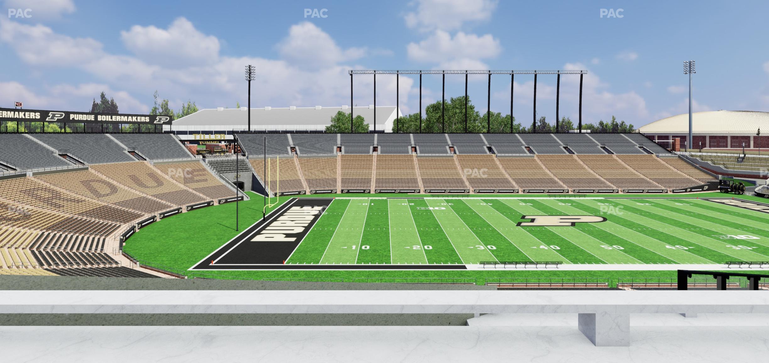 Seating view for Ross Ade Stadium Section Shively Club Terrace 1