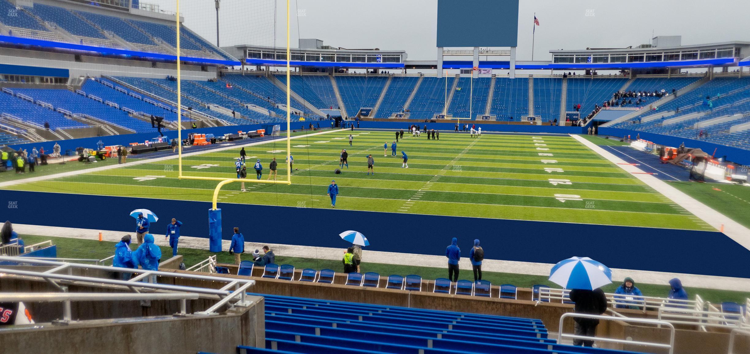 Seating view for Kroger Field Section 37