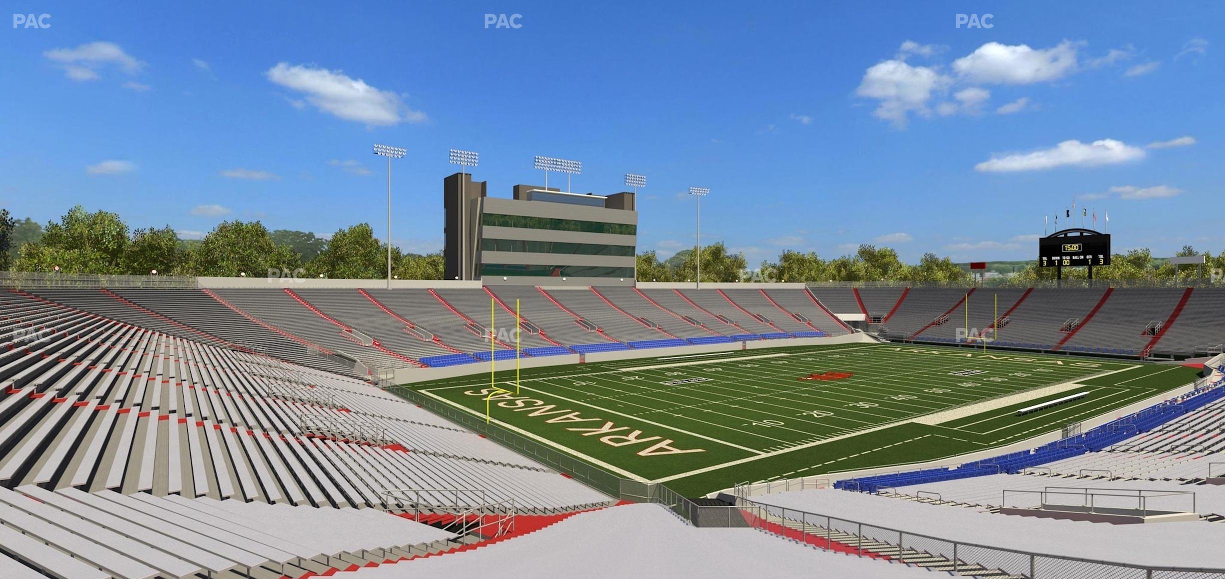 Seating view for War Memorial Stadium (Little Rock) Section 12