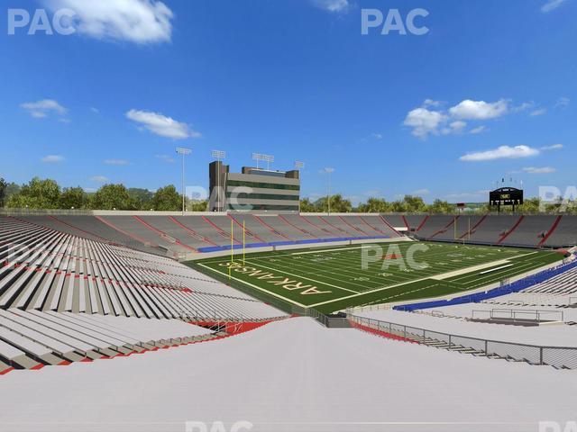 Seating view for War Memorial Stadium (Little Rock) Section 12