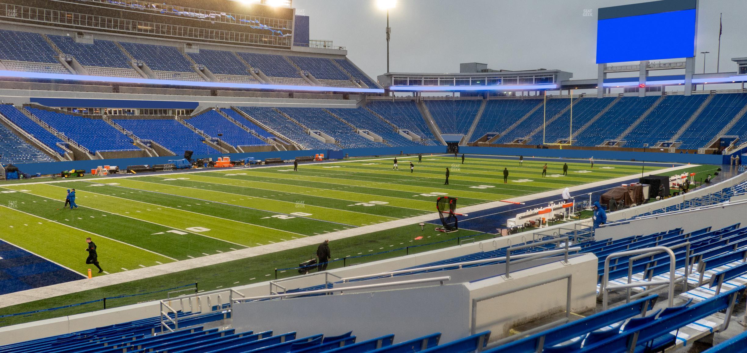 Seating view for Kroger Field Section 2