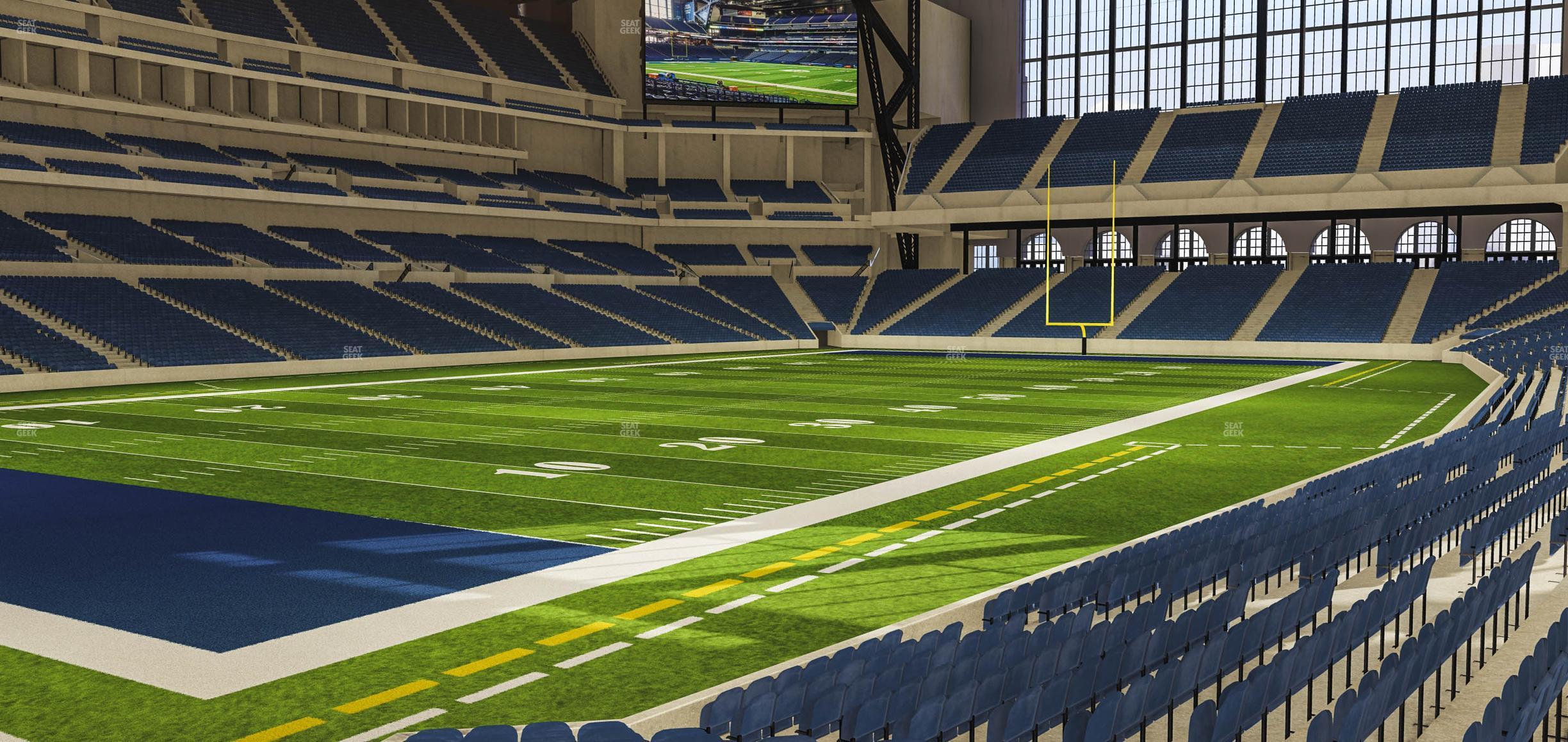 Seating view for Lucas Oil Stadium Section 121