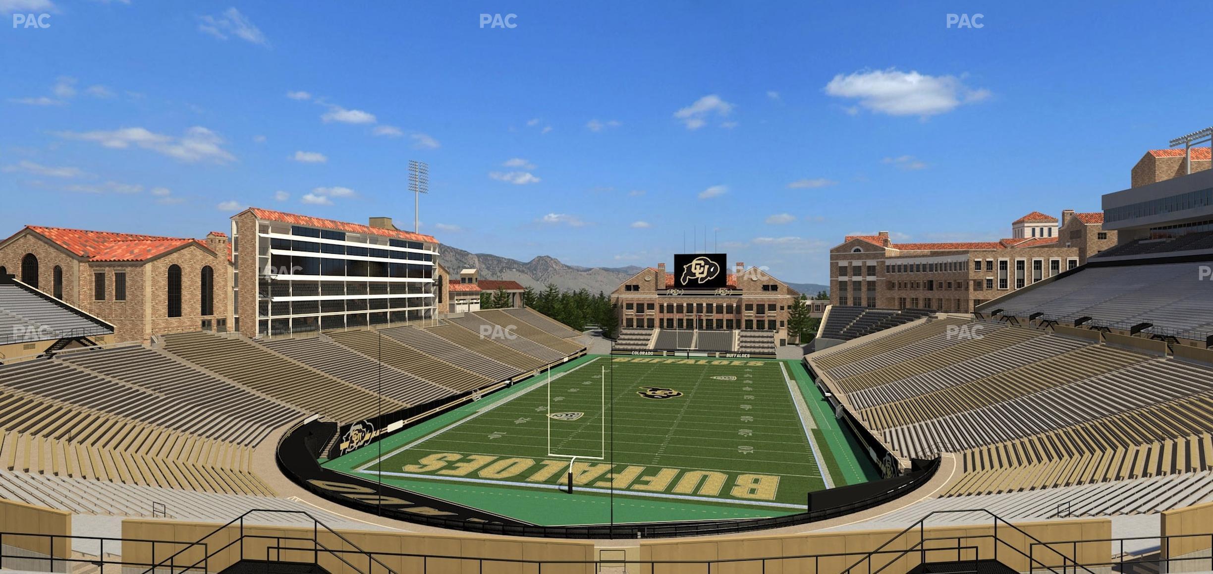 Seating view for Folsom Field Section 210