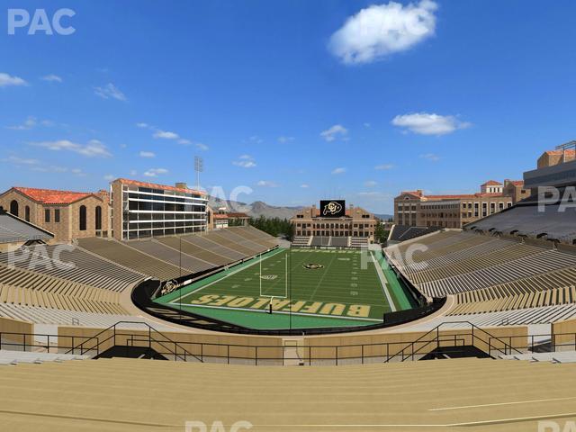 Seating view for Folsom Field Section 210