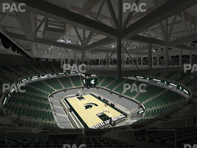 Seating view for Jack Breslin Student Events Center Section Bleachers 221