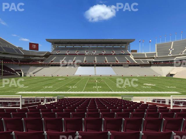 Seating view for Kyle Field Section Field Box 7