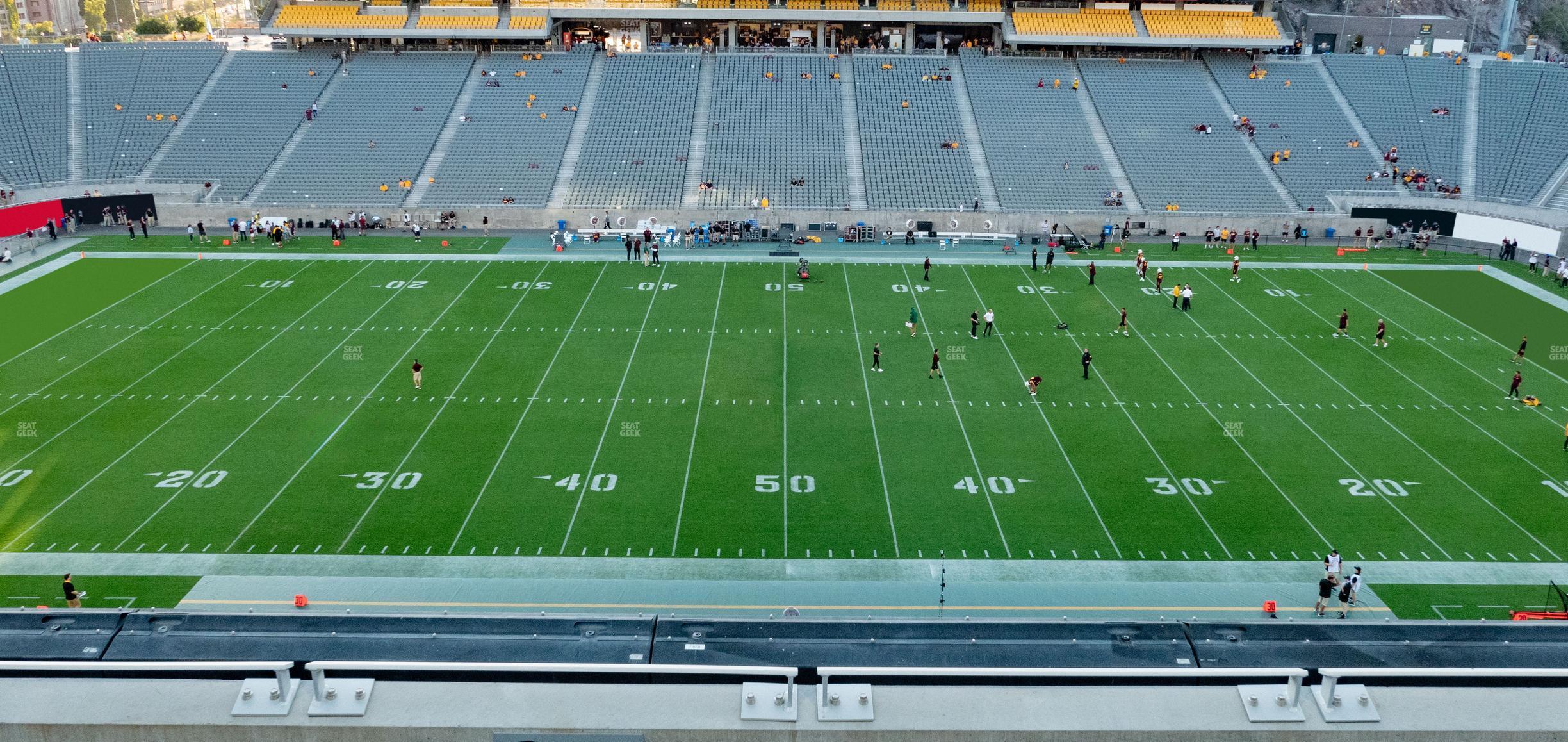 Seating view for Mountain America Stadium Section 211