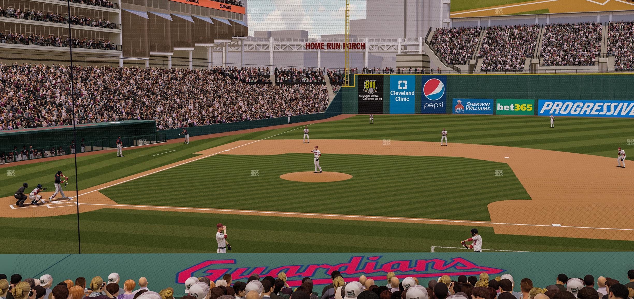 Seating view for Progressive Field Section 144