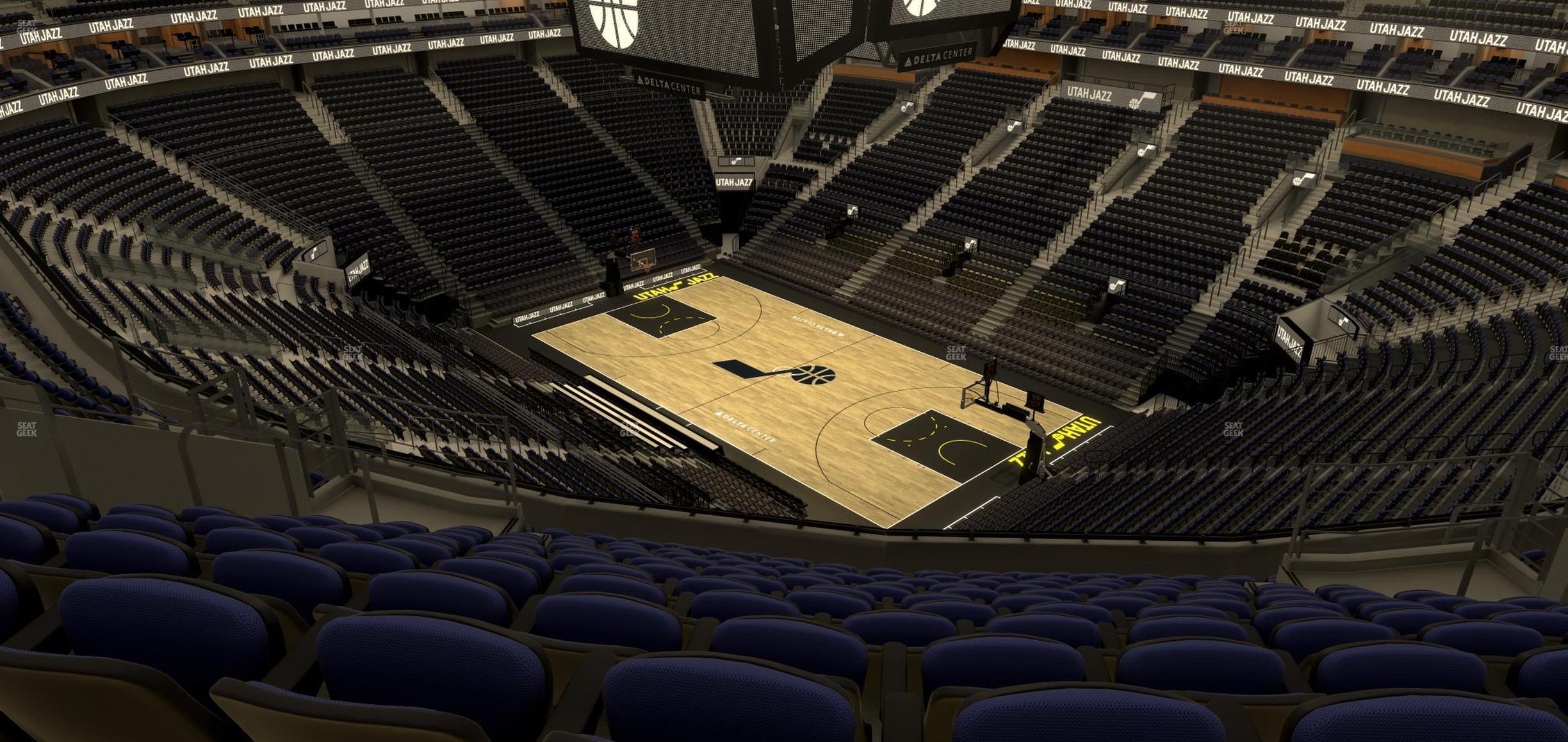 Seating view for Delta Center Section 107