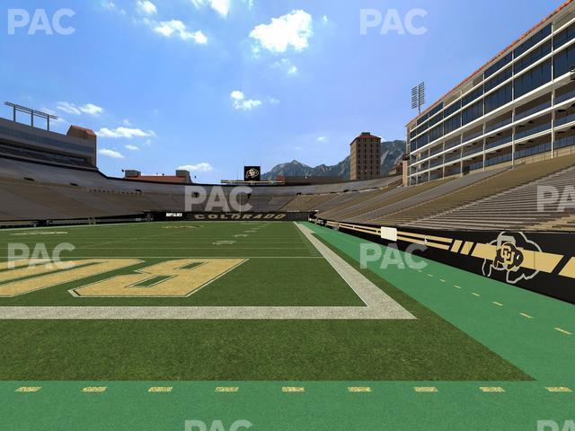 Seating view for Folsom Field Section Loge Box 163