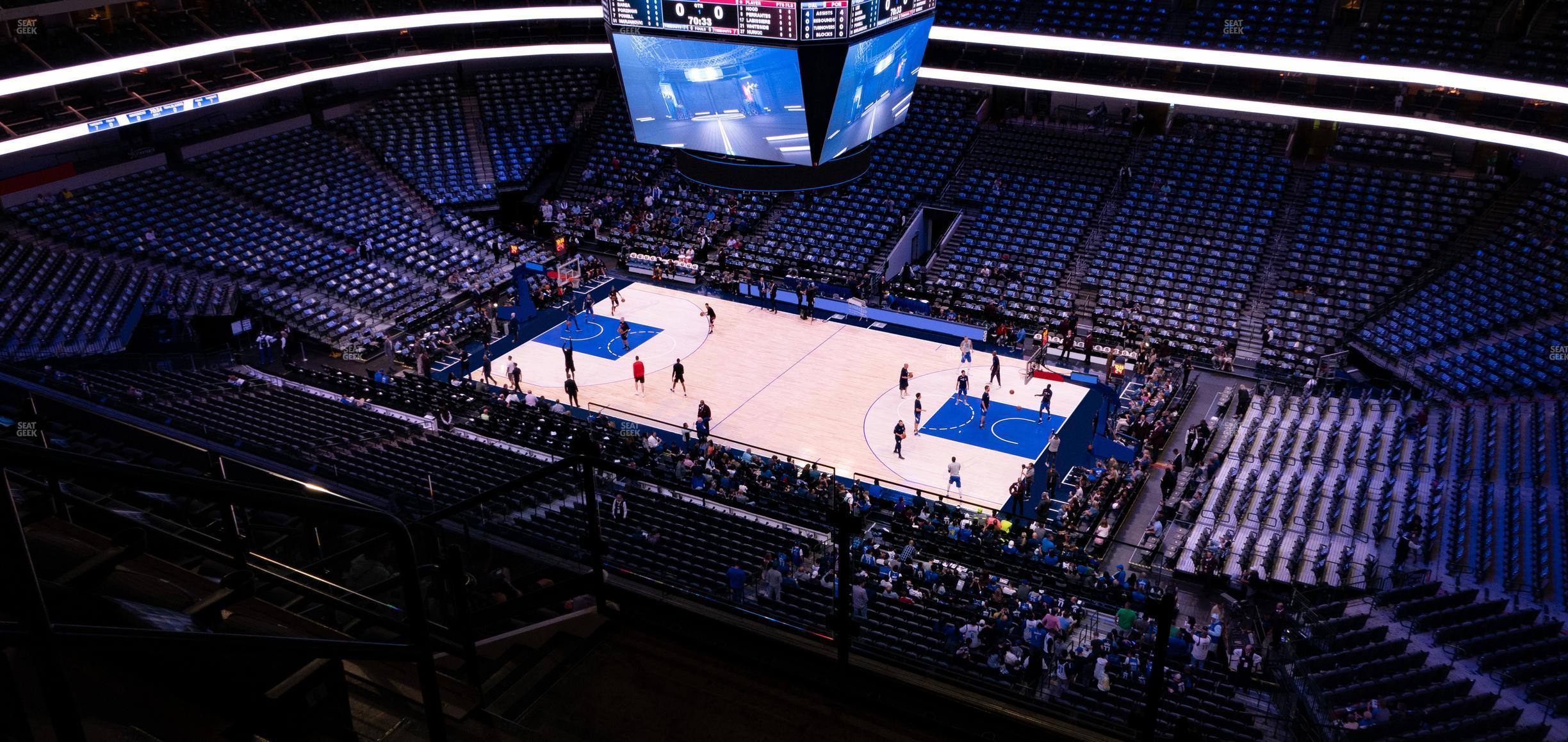 Seating view for American Airlines Center Section 307