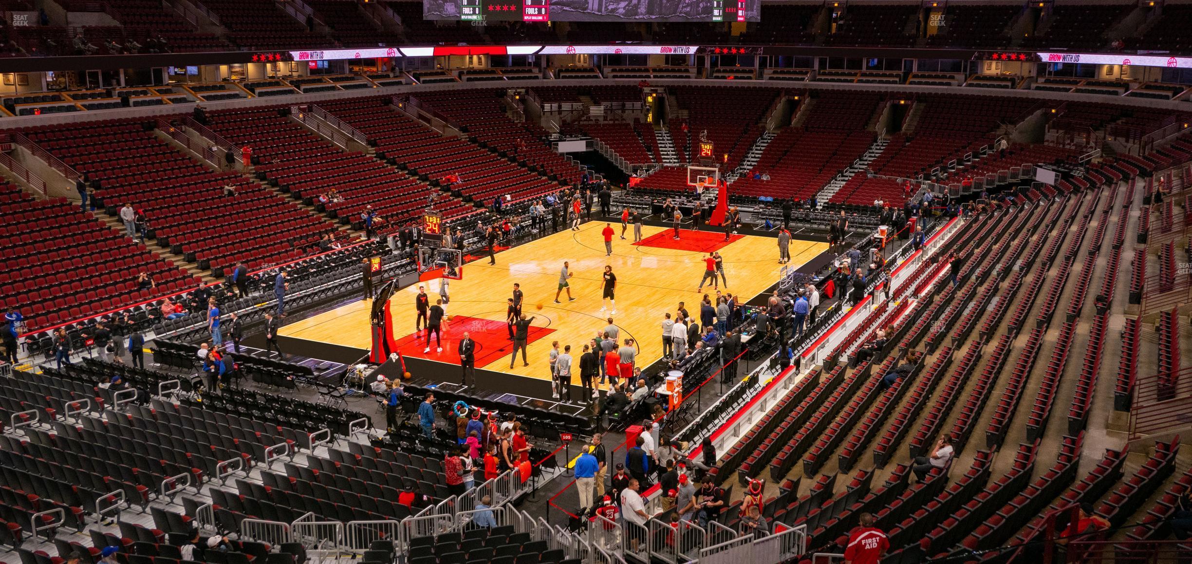 Seating view for United Center Section 206