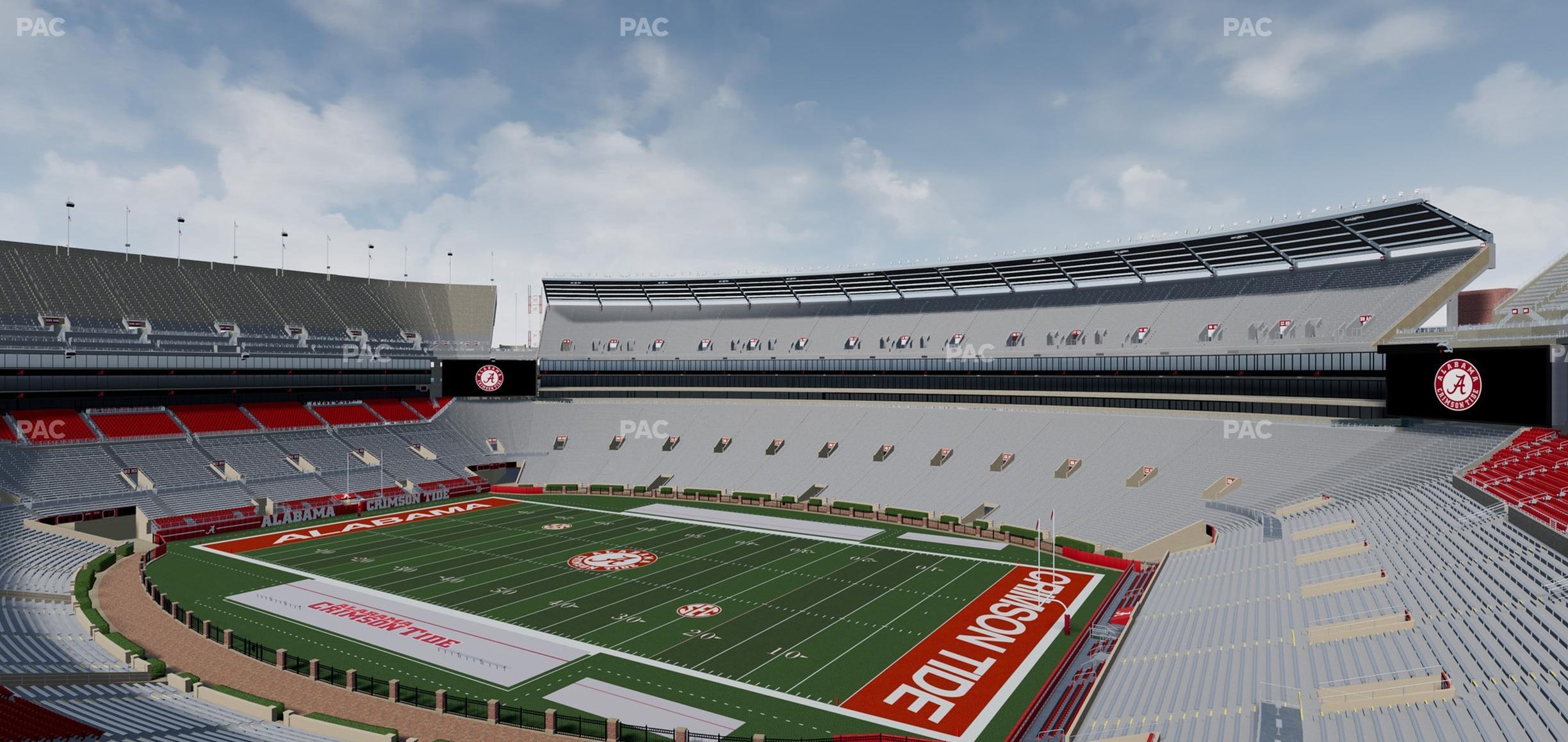 Seating view for Bryant Denny Stadium Section Champions Club 2