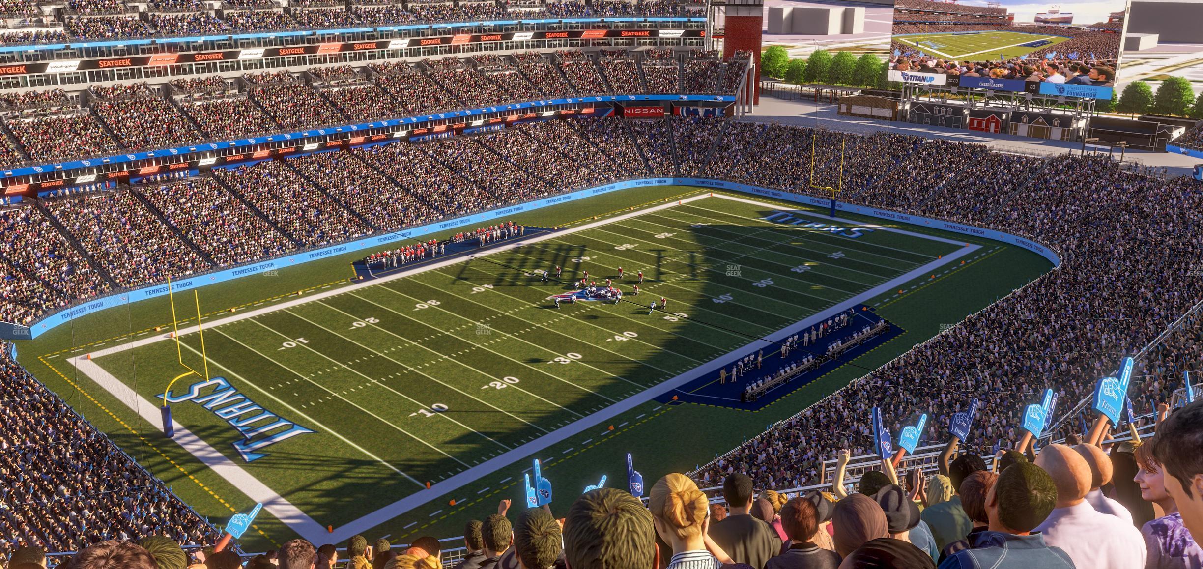 Seating view for Nissan Stadium Section Upper 342