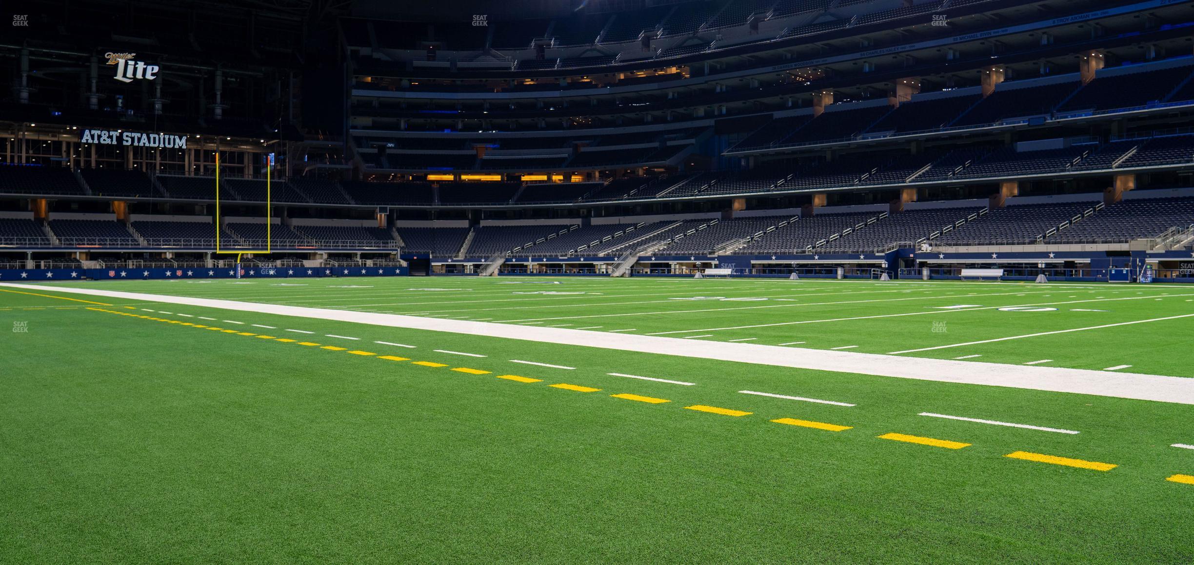 Seating view for AT&T Stadium Section Event Level Suite 12