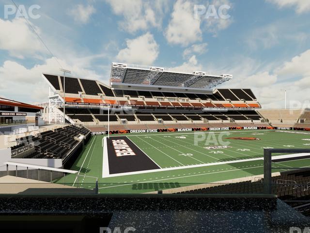 Seating view for Reser Stadium Section West Loge 34