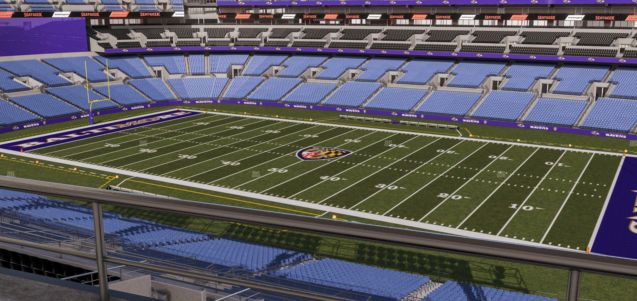 Seating view for M&T Bank Stadium Section Suite 431