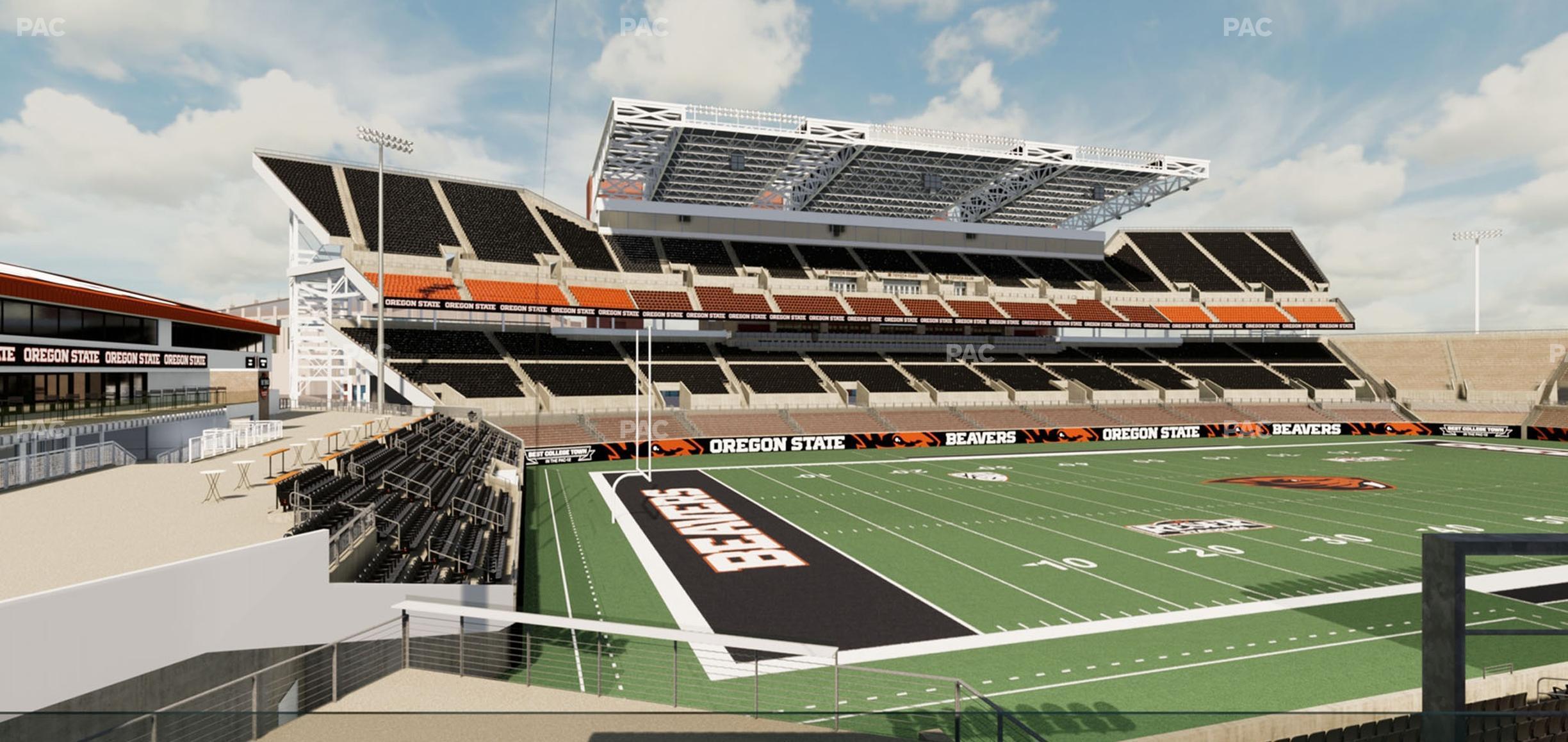 Seating view for Reser Stadium Section West Loge 40