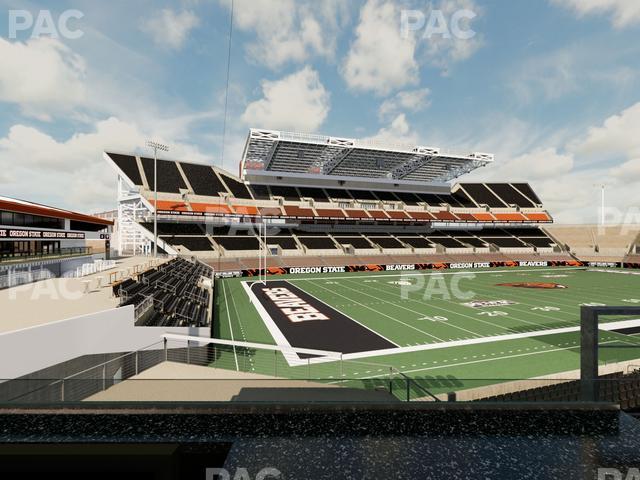 Seating view for Reser Stadium Section West Loge 40