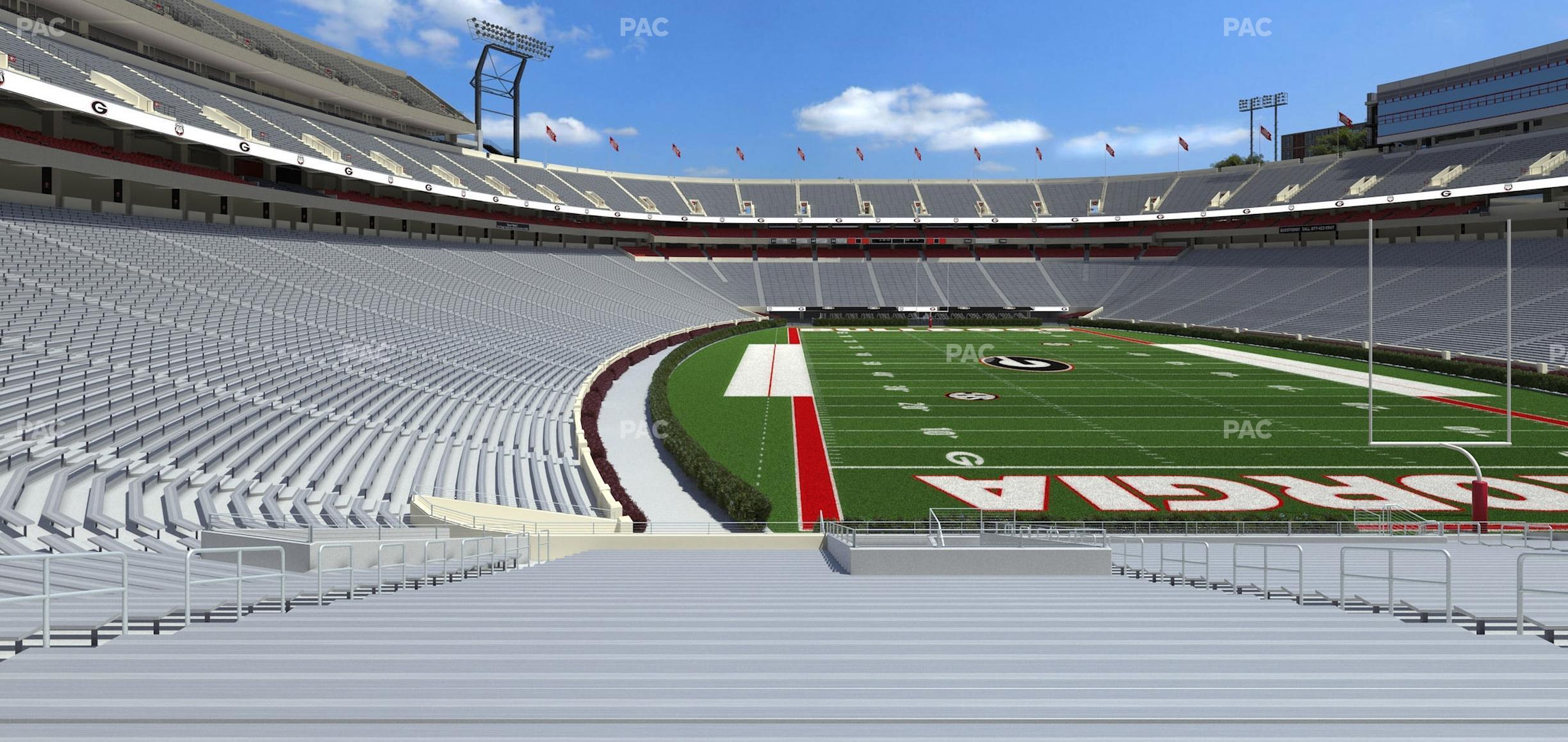 Seating view for Sanford Stadium Section 143