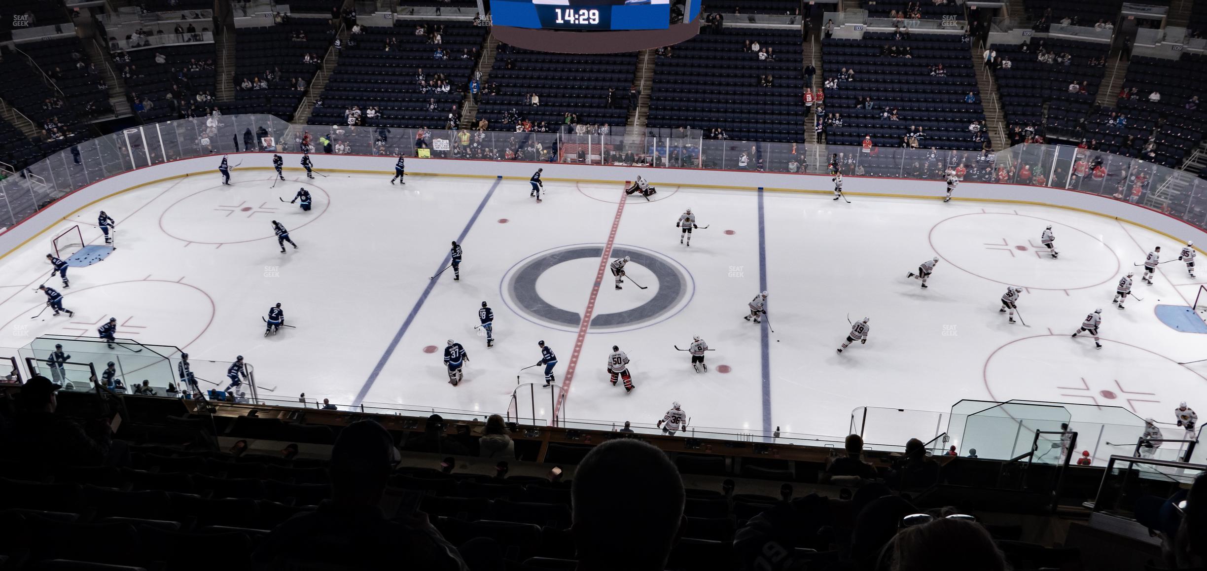 Seating view for Canada Life Centre Section 320