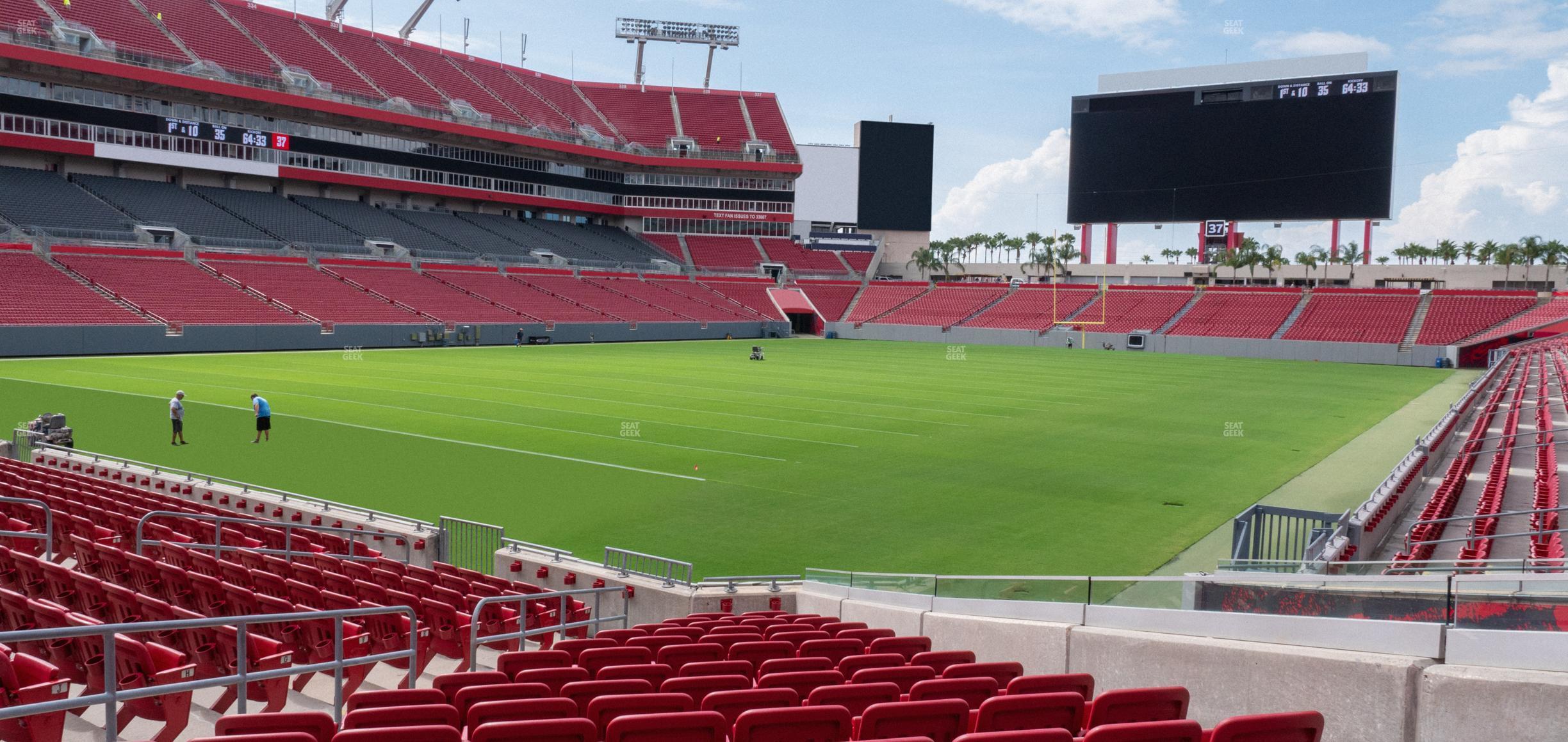 Seating view for Raymond James Stadium Section 102