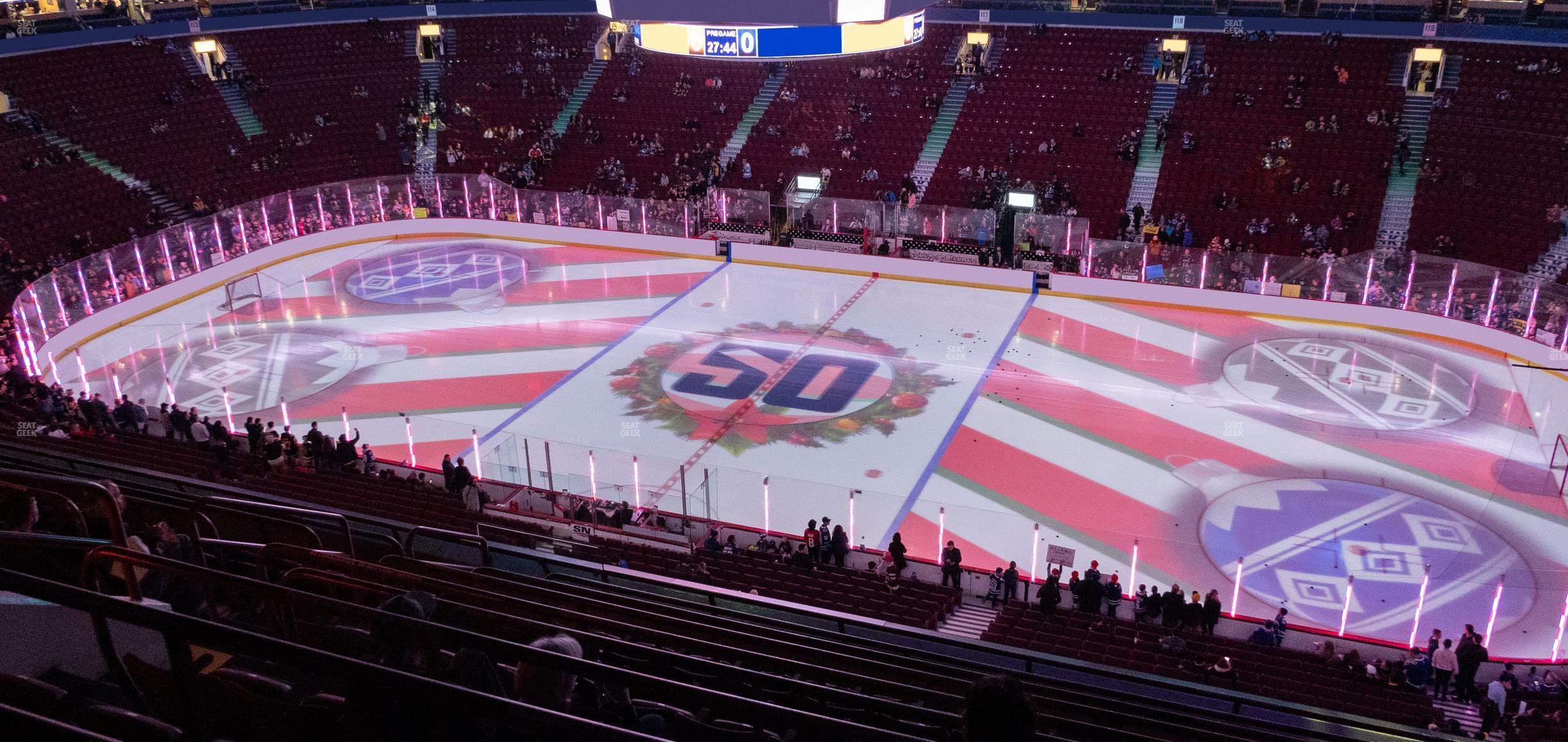 Seating view for Rogers Arena Section 307