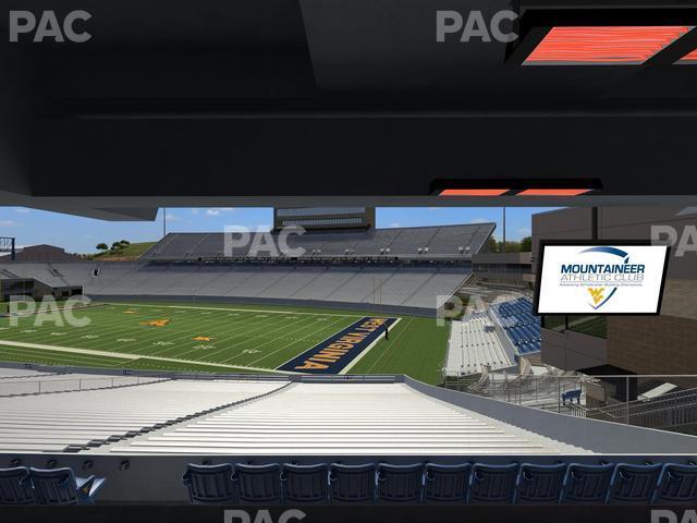 Seating view for Mountaineer Field at Milan Puskar Stadium Section Field Box 37