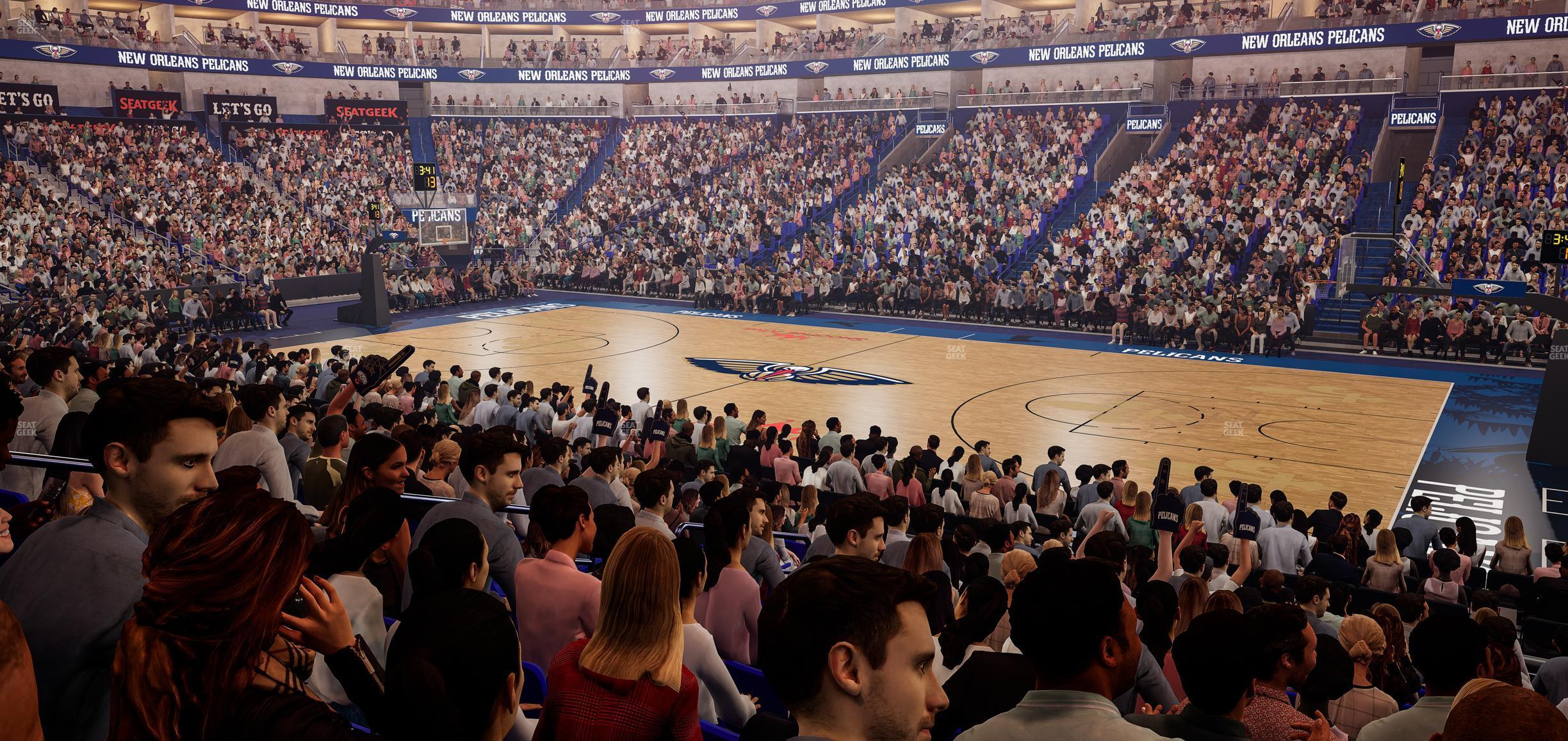 Seating view for Smoothie King Center Section 123