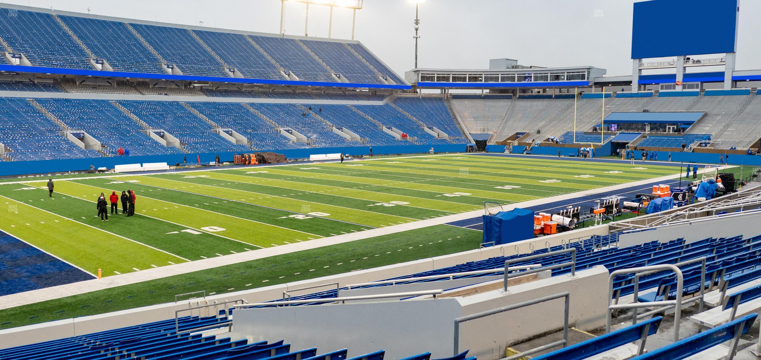 Seating view for Kroger Field Section 22