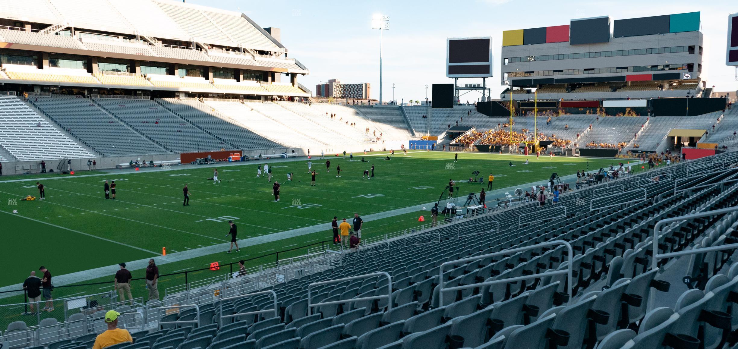 Seating view for Mountain America Stadium Section 12