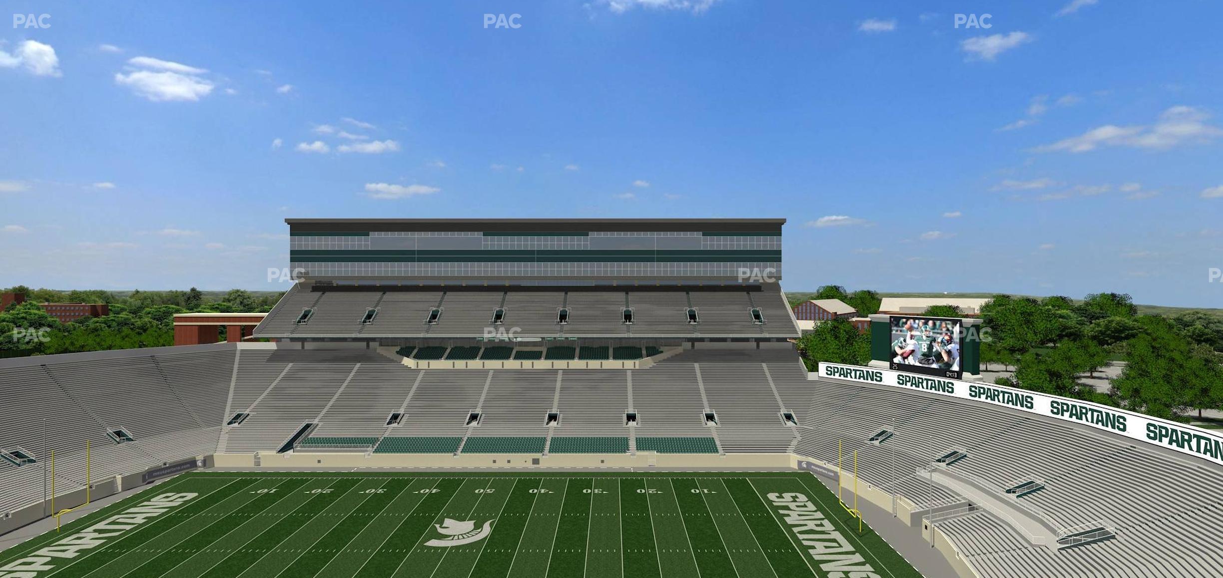 Seating view for Spartan Stadium (Michigan) Section 107