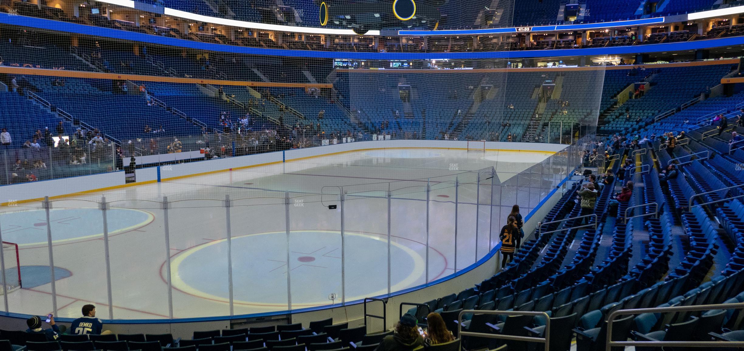 Seating view for KeyBank Center Section 121