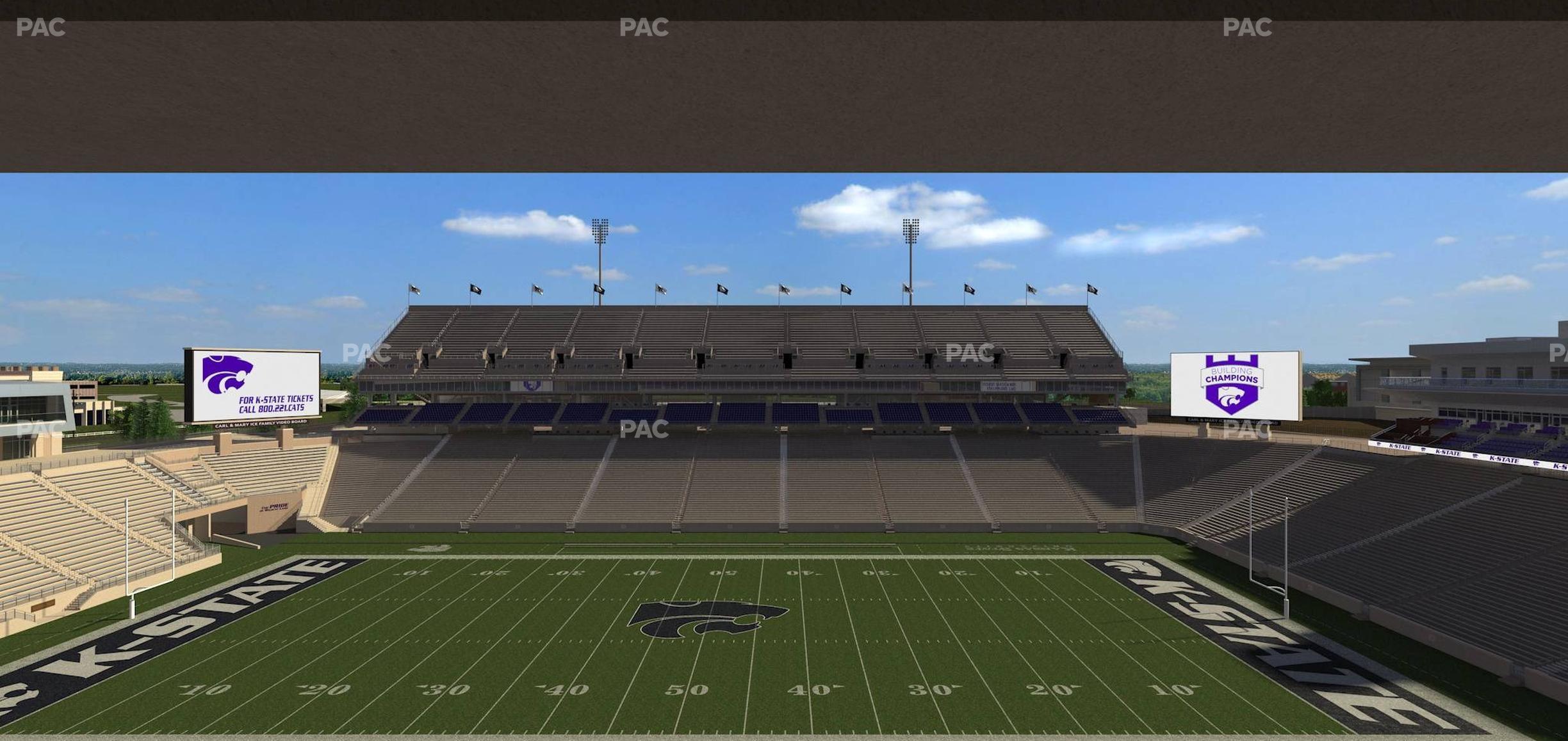 Seating view for Bill Snyder Family Stadium Section Loge 320