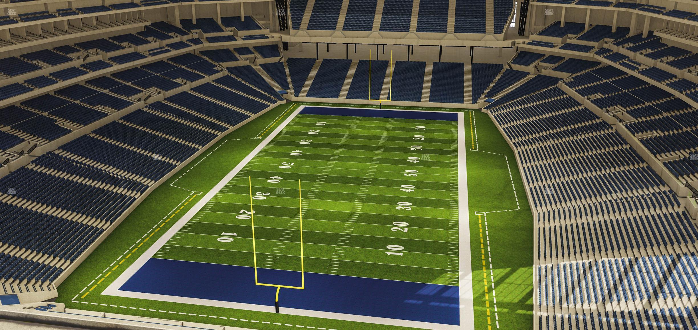 Seating view for Lucas Oil Stadium Section 625