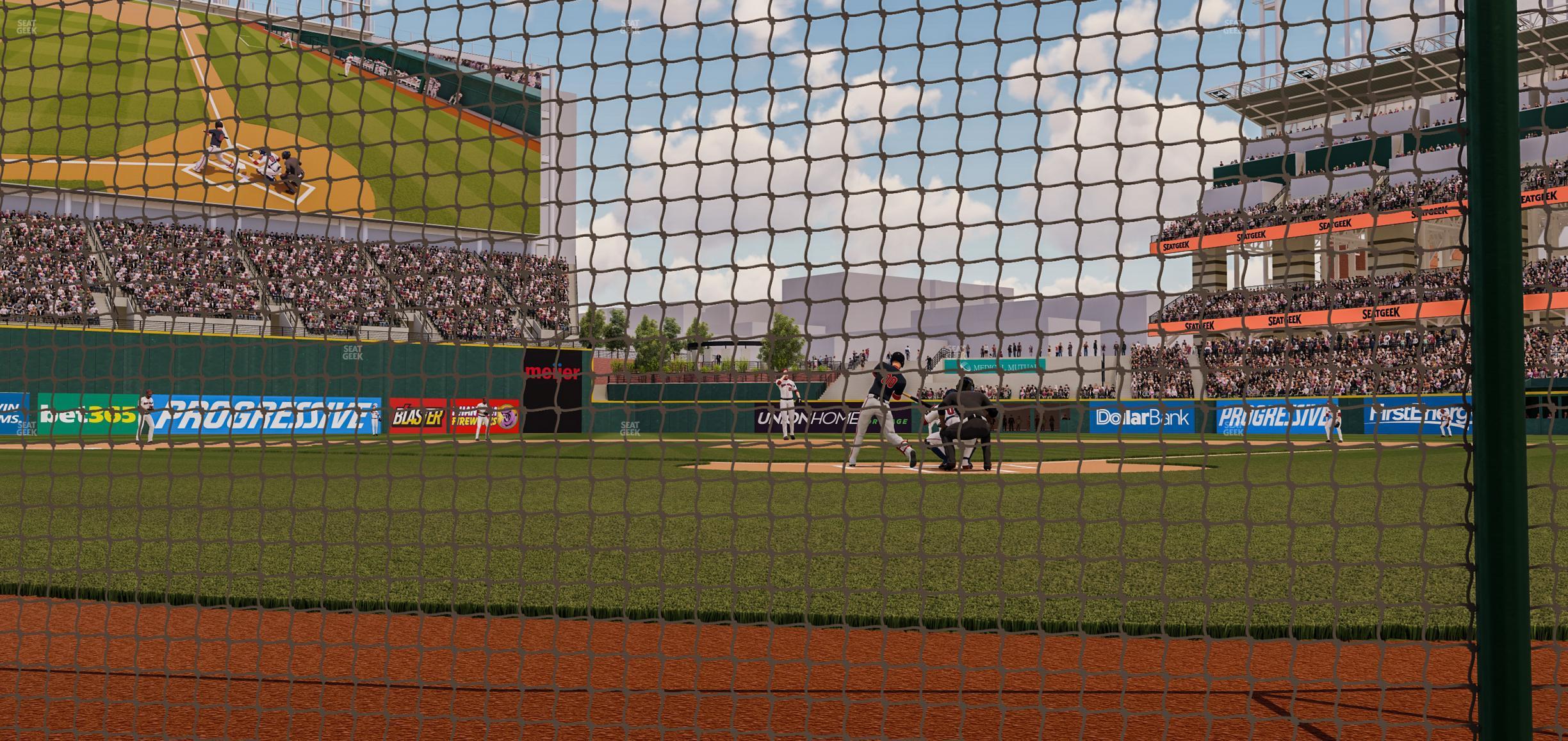 Seating view for Progressive Field Section Dugout Suite 6