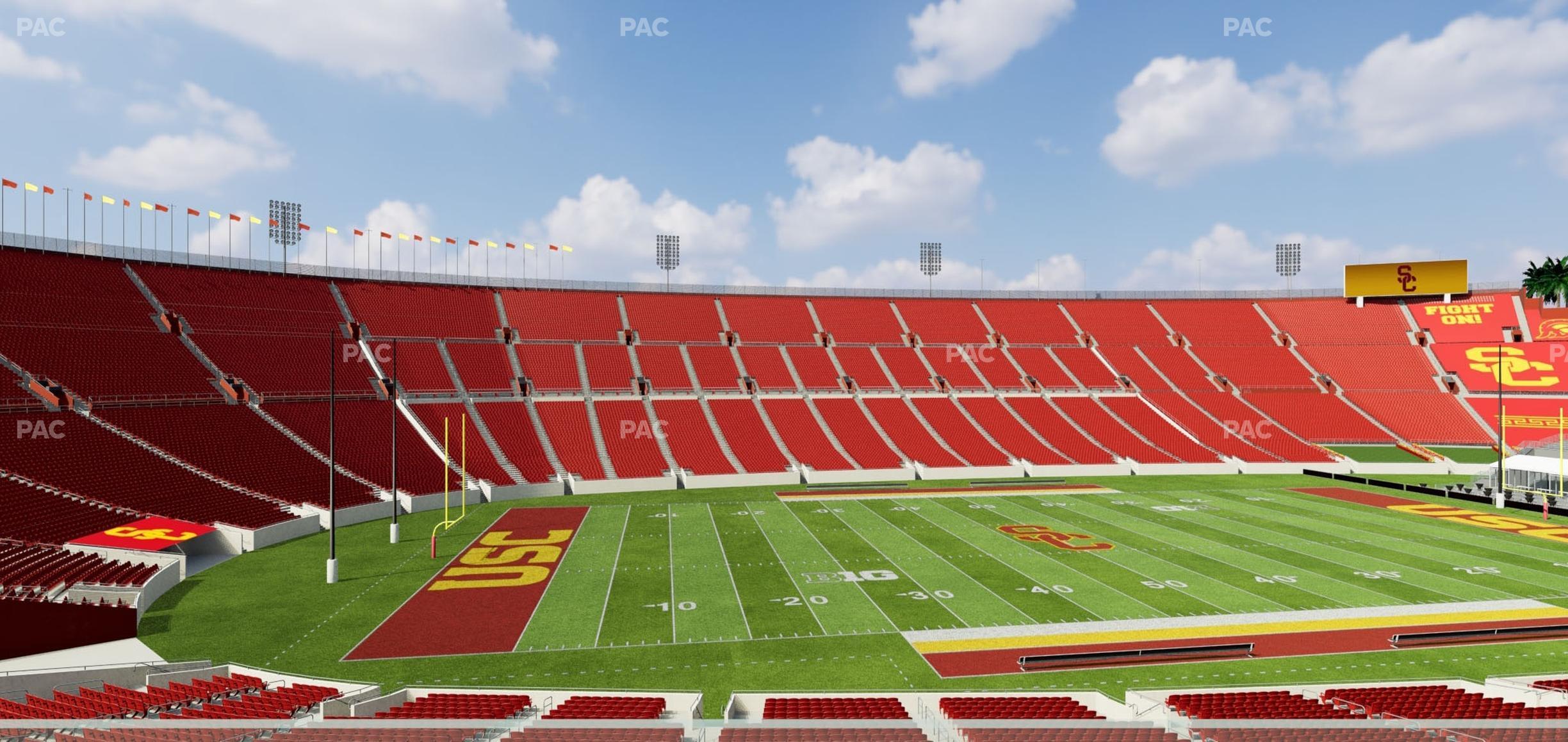 Seating view for Los Angeles Memorial Coliseum Section Founders Suite 211