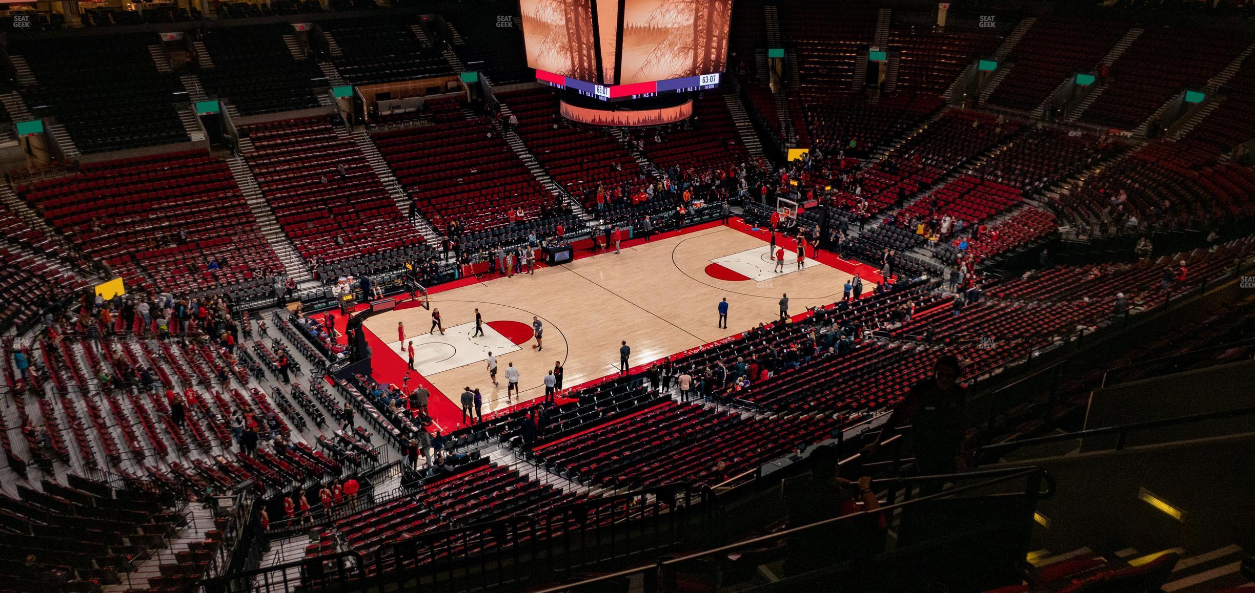 Seating view for Moda Center Section 321