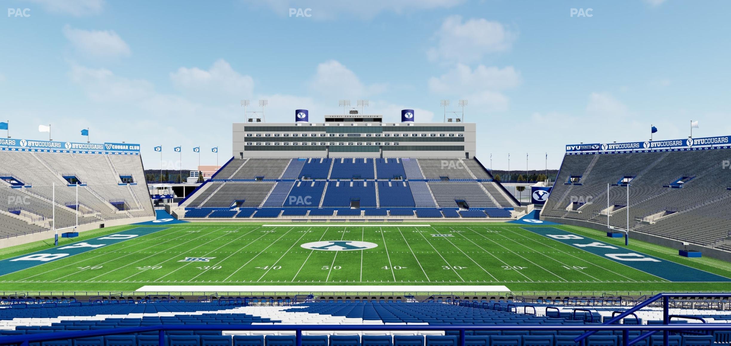 Seating view for LaVell Edwards Stadium Section 134