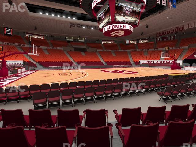 Seating view for Lloyd Noble Center Section F 4