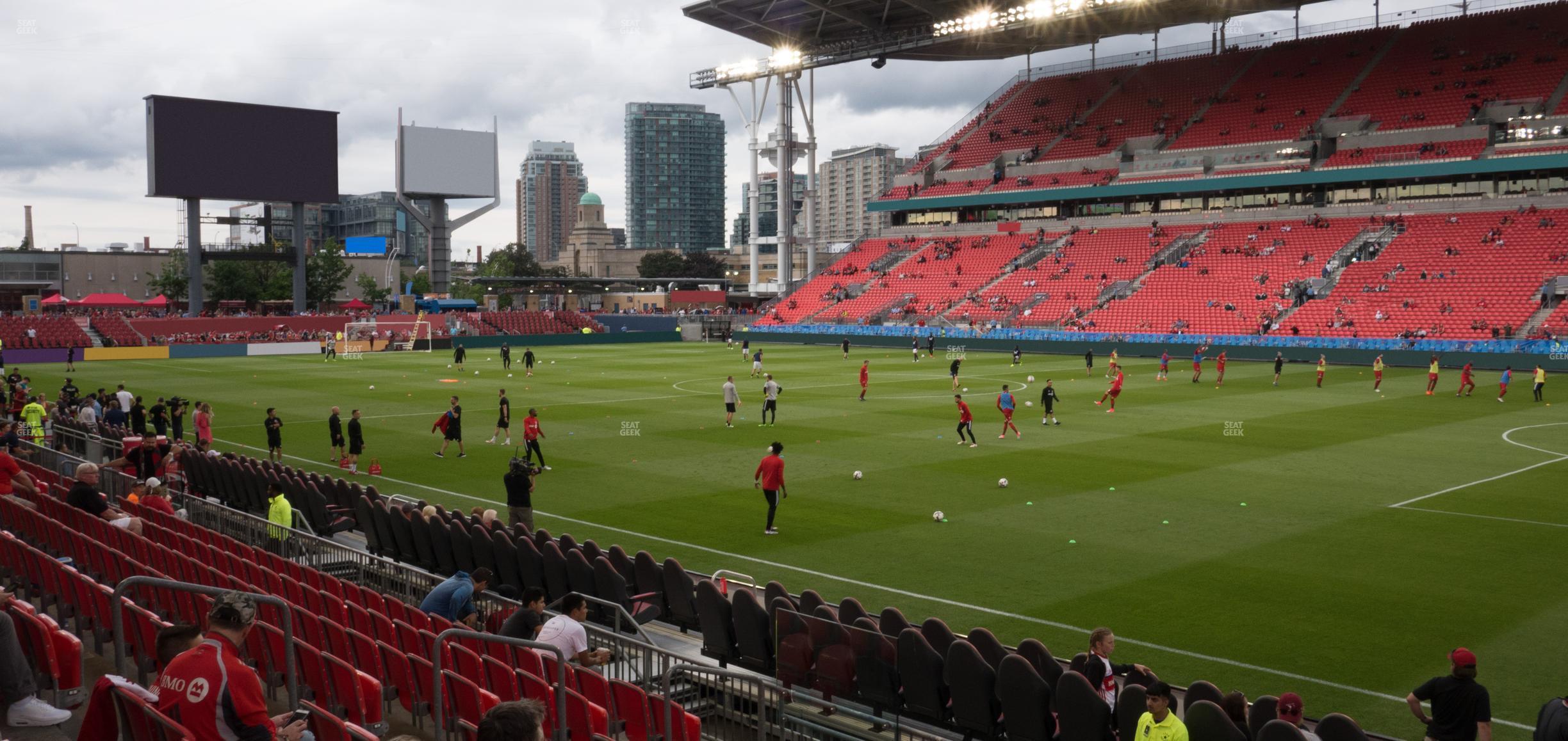 Seating view for BMO Field Section 120