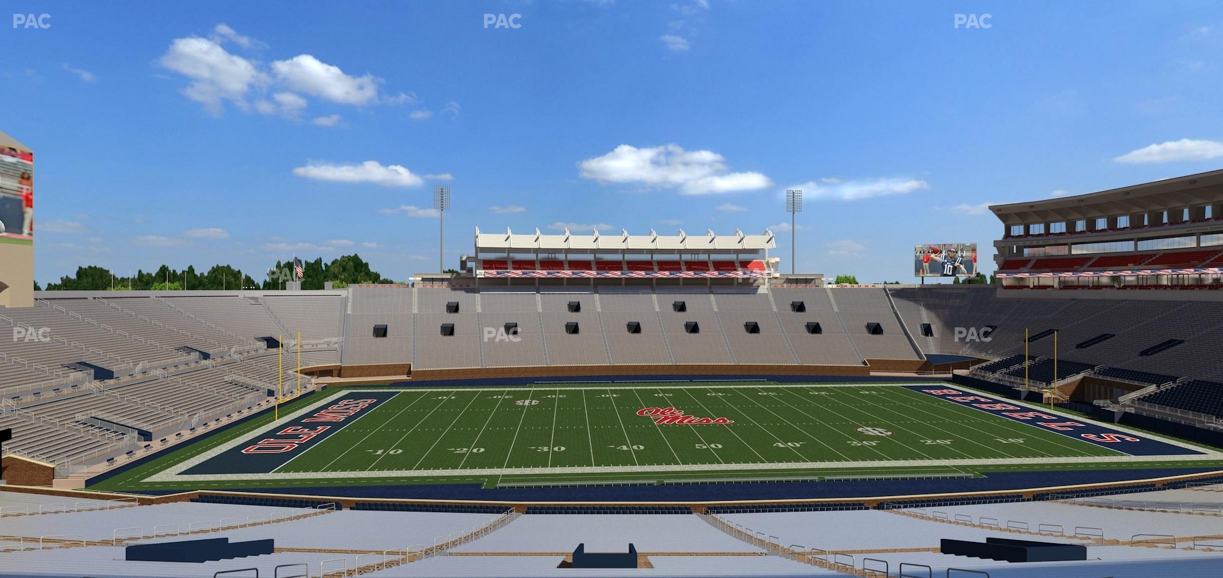 Seating view for Vaught Hemingway Stadium Section F