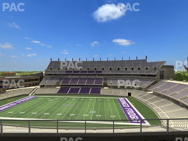 Seating view for Amon G Carter Stadium Section Legends Club 328